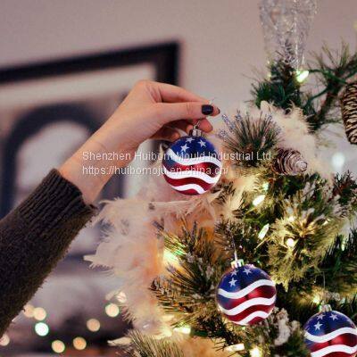 Wholesale Custom Design Handmade Decorative Christmas Tree Ornament Hanging Glass Ball 8 10 mm photo-2