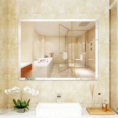 Customizable wholesale hight quality 3-5mm bathroom mirror,antifog mirror