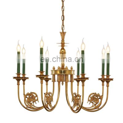 classical brass lamp zhongshan light fancy pendant lamps bronze chandelier vintage pendant lighting