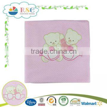 China  supplier pink soft baby blanket for sale