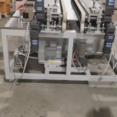 Plastic pp Board Sheet Plate Edge Corner Sealing Welding Machine for Corrugated Coroplast Layer Pads Corflute photo-4