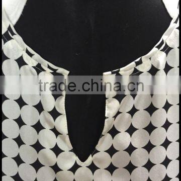 2015 New Designs Silk Printed Choli Ladies Blouse photo-5