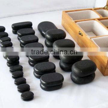 Spa center basalt massage stone set