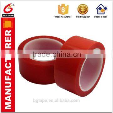 double sided adhesive Red PET tape