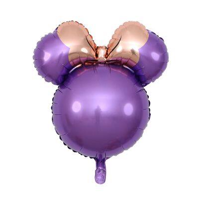Mini Mickey Mouse Cartoon Head Balloon Aluminum Foil Inflatable Balloons for Cartoon Theme Birthday Party Decoration Toys Gifts