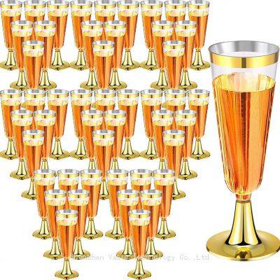 Factory Direct Custom Champagne Glass - Logo-Printed Plastic, Corporate Event & Wedding Glassware photo-4