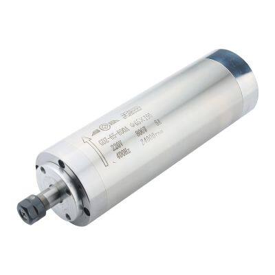 800w Water-Cooled Spindle Motor ER11 Woodworking Spindle 220V Φ65x195mm Used For CNC Router DIY Woodworking Carving