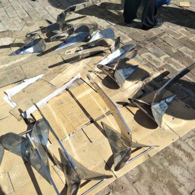 Boat 316 Stainless Steel Marine Grade Delta-Style Anchor Heavy Duty Triangular Anchor Wing Style Triangle Anchor photo-5