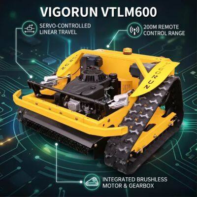 Vigorun бензокосилка с низким энергопотреблением VTLM600 – автоматический газонокосилка для склонов