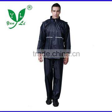 Best price 210T Polyester raincoat for motorcycle rider