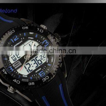 Hot-selling MIDDLELAND Promotional Custom Silicone Multi-function Sports Man Wrist Watch Stainless Steel Case photo-6