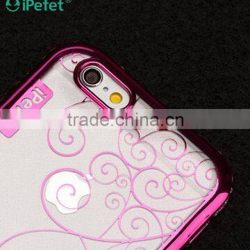 Electroplating Diamond Bumper Clear Crystal TPU Mobile Phone Case Cover For IPhone 6/s photo-2