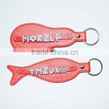 Welcome Order Factory Wholesale Travel Car Key Ring Leather Tag