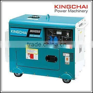 KINGCHAI Noiseless Diesel Generator Set 5kw/5kva Silent Power Generator For Electric Power Supply