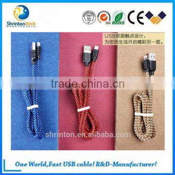 High quality Durable Braided USB Cable Micro USB Cable Types