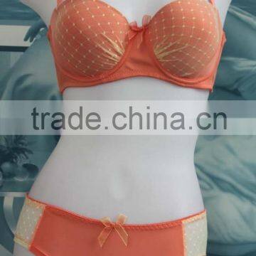 Modern new design fancy brassiere bra and panty set underwear