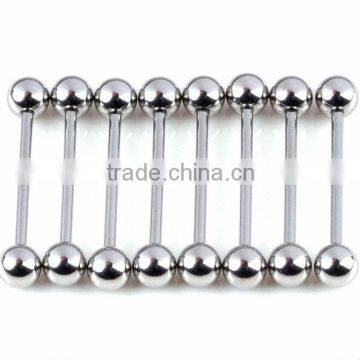 High polished Tongue Barbell Jewelry with balls