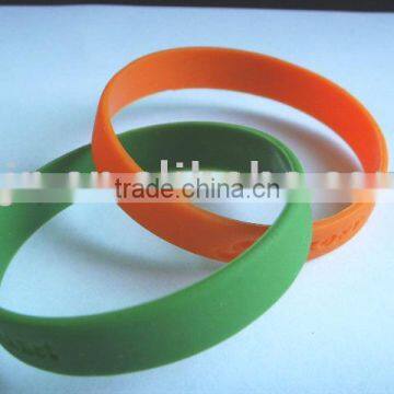crossed silicone wristband