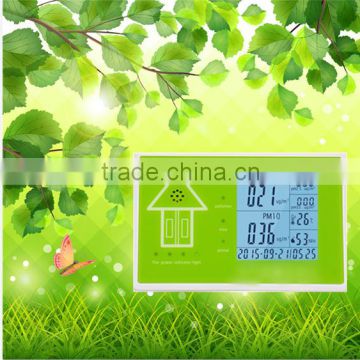 LCD display pm2.5 air quality monitor PM 10 with temperature humidity meter