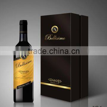 Custom wine bottle gift box paper boxes