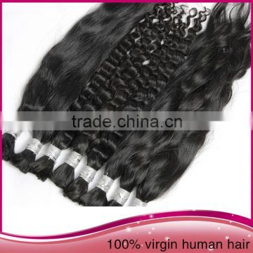 Unprocessed Natural Color Kinky Curly Human Hair Bulk Brazilian Human Hair Bulk Extension