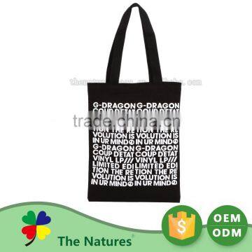 Top Grade Custom Printing Promotional White Cotton Pink Tote Bag