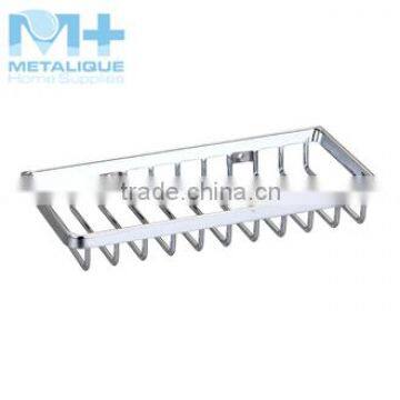 Brass Corner Basket Bathroom Shelves photo-3