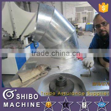 Spiral duct elbow making machine