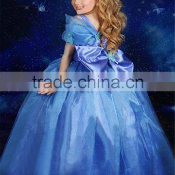 Long style pretty cinderella dresses for girls (Ulik-A0007)