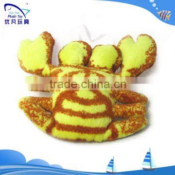 100% pp stuffing kid toy cute soft crab stuffed 2015 high quality hot baby toys pendant