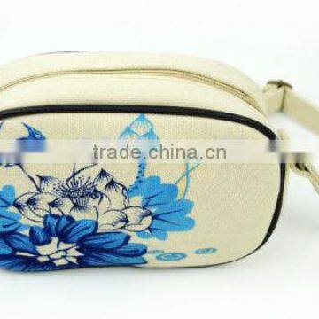 Premium Quality Folk-custom Style Pinting Waist Pack Canvas Fashion Waist Bag