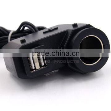 BJ-UPS-004 Waterproof Dual Motorcycle Mobile Phone USB Power Supply Cigarette Lighter 12V photo-5
