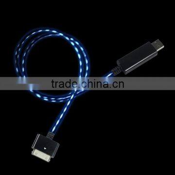 micro usb cable charger data cable for mobile phone usb cable with led light