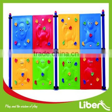 plastic kids rock climbing wall for sale with certificate LE.PP.015