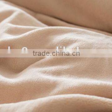 Fluffy and warm Polyester Solid flannel fabric from changshu manufacturer