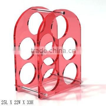 GH-RZ255 Hot sell and high quality acrylic wine display rack, Shatterproof acrylic display rack