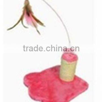 Cat Straching Post With Fether Teaser Toys