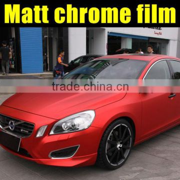 Red chrome matte film 1.52*20m