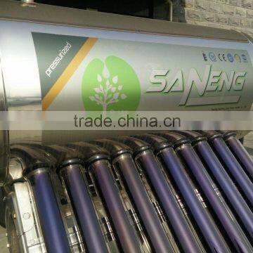 Stainless Steel Vacuum Tube Compact Pressurized Solar Water Heater photo-4