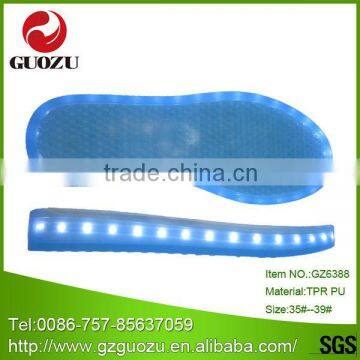 LED RGB casual canvas tpr outsoles