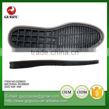 rubber sole type men casual shoes sole rubber outsole