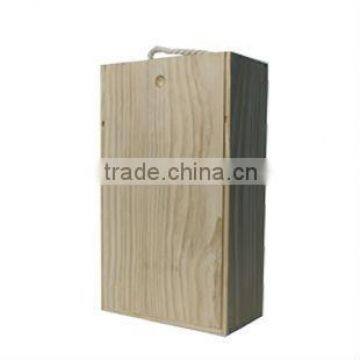 2013 hot sales two bottles wooden wine boxes for sale