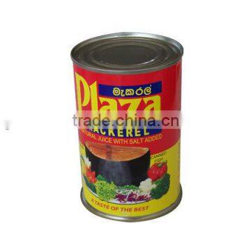 Canned Mackerel in Vegetable Oil