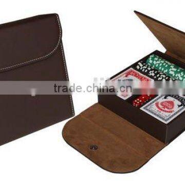 Leather Poker chip case