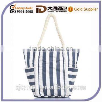 Durable Cheap Canvas Mock Up Shopping Handbag Tote Bag With Side Pocket