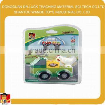 Farm tractor with hen Block Set