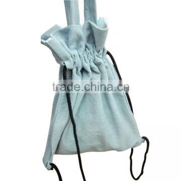 Multipurpose Jean Material Shopping Bag Drawstring Tote Shopping Bag Handbag photo-5