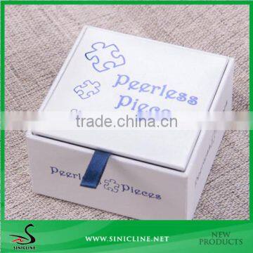 Sinicline Luxury Handmade Custom Logo Printed Paper Jewelry Gift Box Ring Box