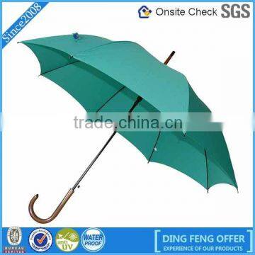 Super sun protection fabric straight green umbrella