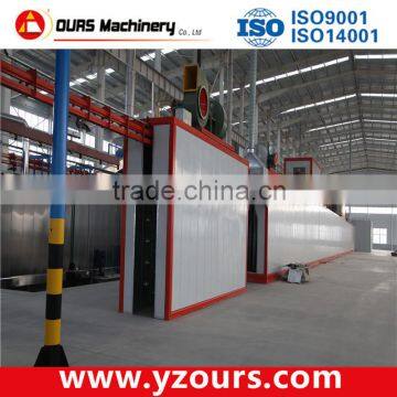 dryer and curing oven for powder coating line